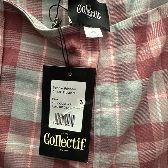 NWT 4X Bonnie Princess Check Trousers - Picture 3 of 4